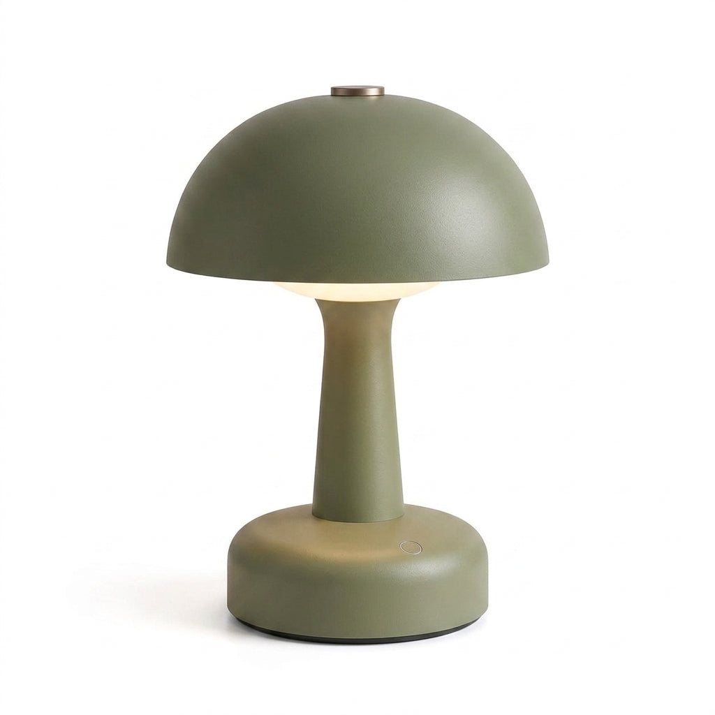 Zkussatq™ Mushroom Dome Rechargeable Table Lamp – Cordless LED Bedside Night Light