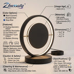 Zkussatq™ Orbit Balance LED Table Lamp – Modern Sculptural Nightstand Accent Light