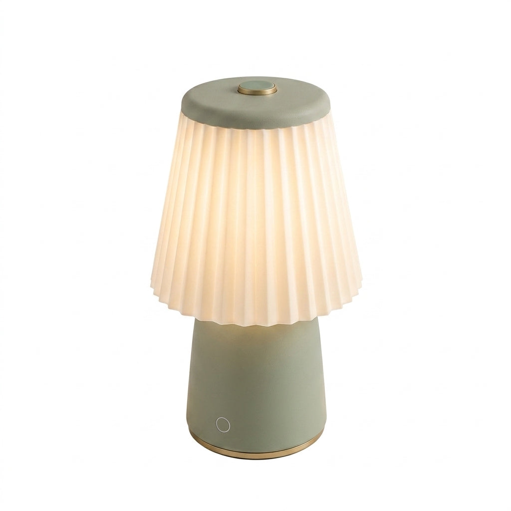 Zkussatq™ Pleated Glow Mini Table Lamp – Vintage Modern Bedside Night Light