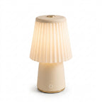 Zkussatq™ Pleated Glow Mini Table Lamp – Vintage Modern Bedside Night Light