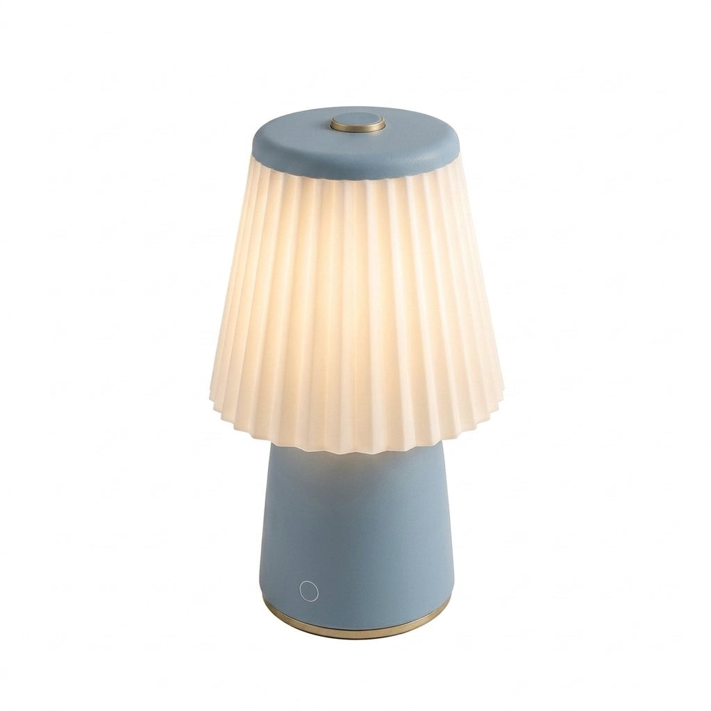 Zkussatq™ Pleated Glow Mini Table Lamp – Vintage Modern Bedside Night Light