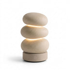 Zkussatq™ Pebble Stack Bedside Lamp – Soft Glow LED Nightstand Light