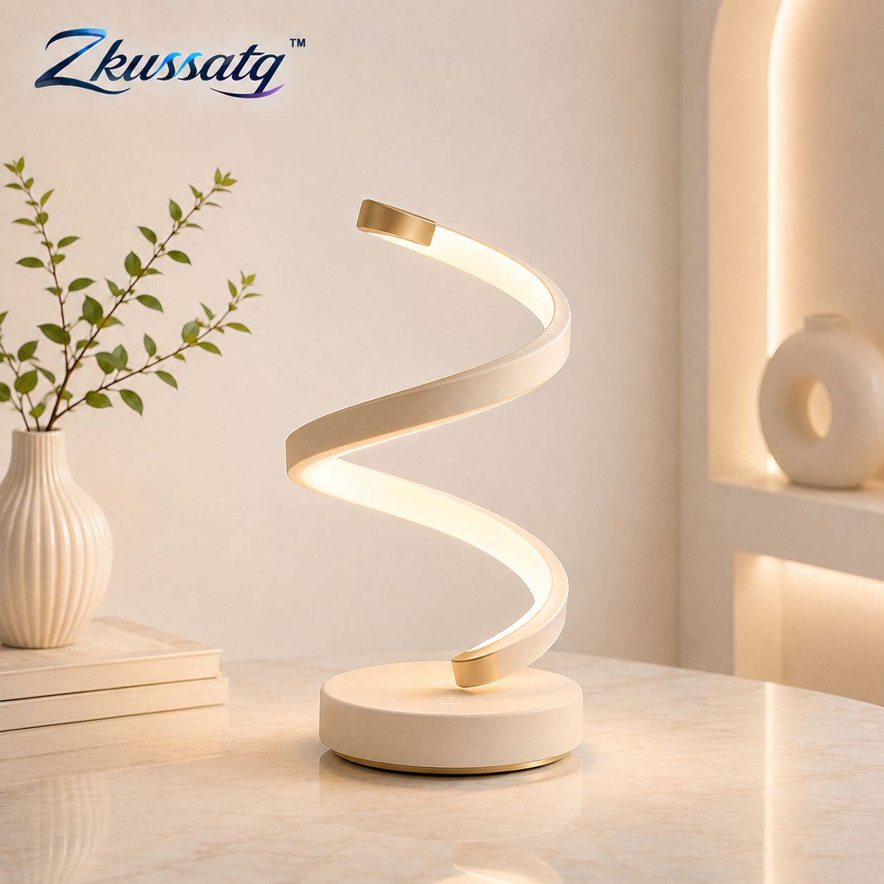 Zkussatq™ Fold Wing LED Desk Lamp – Adjustable Modern Reading & Bedside Lamp