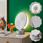 Zkussatq™ Eclipse Disc Table Lamp – Architectural LED Bedside & Accent Light